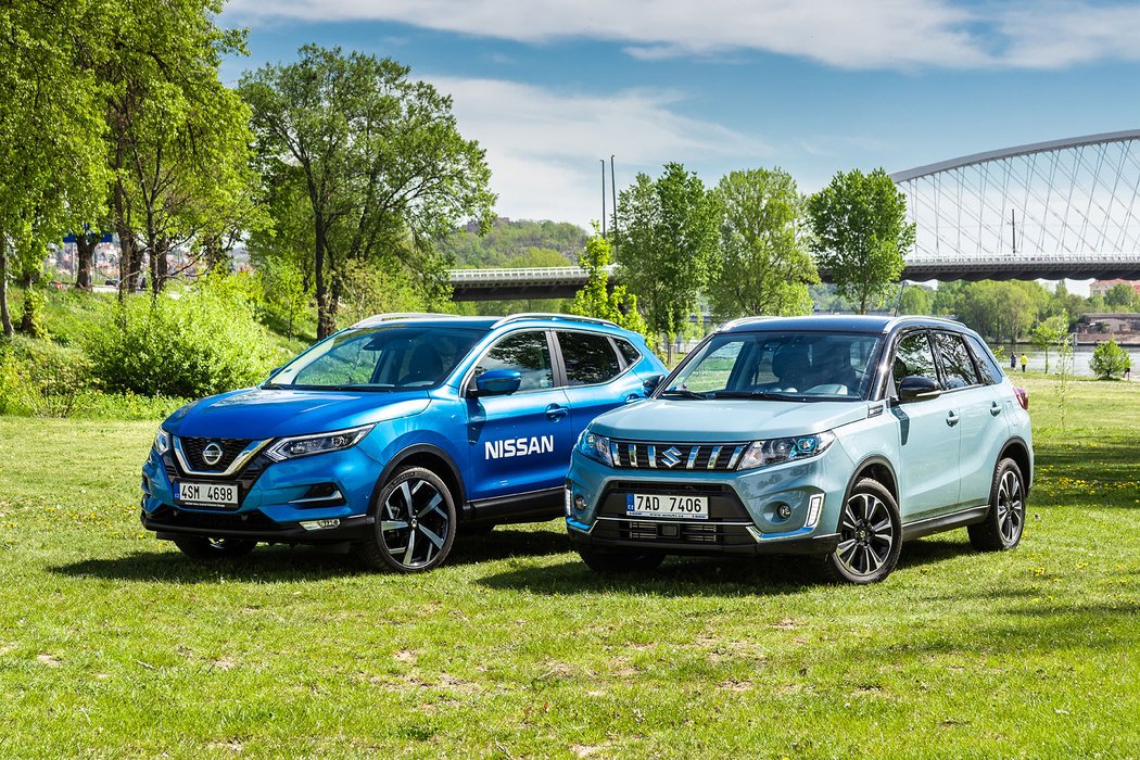 Nissan Qashqai DIG-T 160 vs. Suzuki Vitara 1.4 BoosterJet 4x4