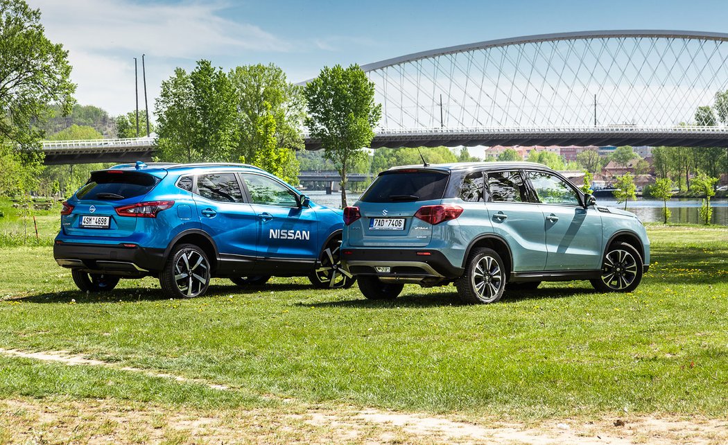 Nissan Qashqai DIG-T 160 vs. Suzuki Vitara 1.4 BoosterJet 4x4