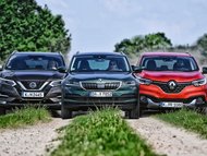 Nissan Qashqai vs. Renault Kadjar vs. Škoda Karoq