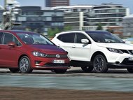 Nissan Qashqai vs. Volkswagen Golf Sportsvan