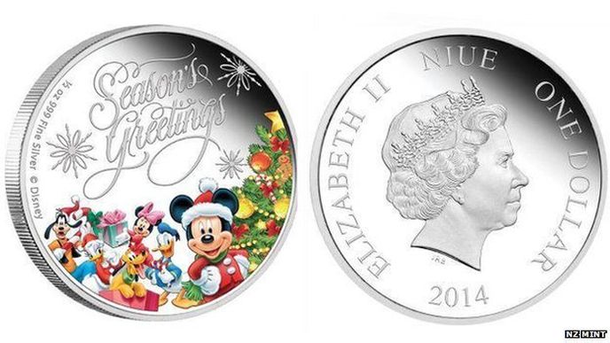 Ostrov Niue má nové regulérní mince s Mickey Mousem