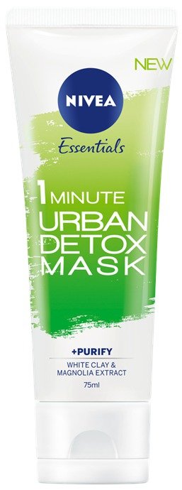 Minutová detoxikační maska Urban Skin Detox Mask Nivea, 125 Kč (75 ml), koupíte v síti drogérií