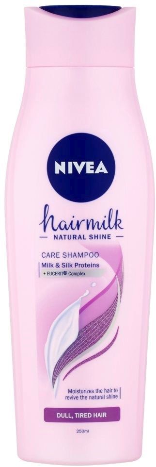 Hairmilk Natural Shine, Nivea 69 Kč (250 ml), koupíte v síti drogérií
