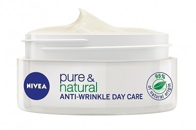 Nivea, denní krém proti vráskám Pure Natural, 250 Kč, koupíte v síti drogerií