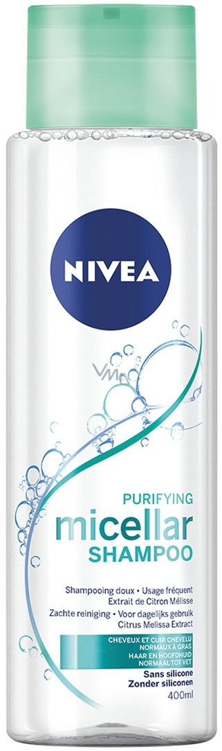 Micelární šampon Nivea, 99 Kč (400 ml), koupíte v síti drogérií