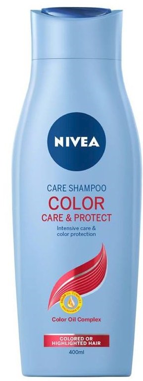 Pečující šampon Color Care & Protect, Nivea, 89 Kč (400 ml), koupíte v síti drogérií