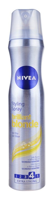 Lak pro blond vlasy, Nivea Brilliant Blonde, 68 Kč (250 ml)