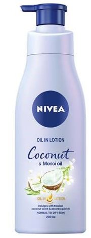 Tělové mléko s olejem, Nivea, 123 Kč (200 ml), koupíte v síti drogérií