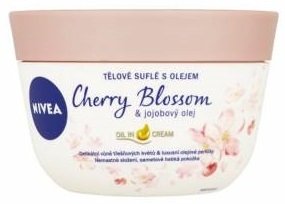 Tělové suflé s olejem Cherry Blossom & jojobovým olejem, Nivea, 145 Kč (200 ml)