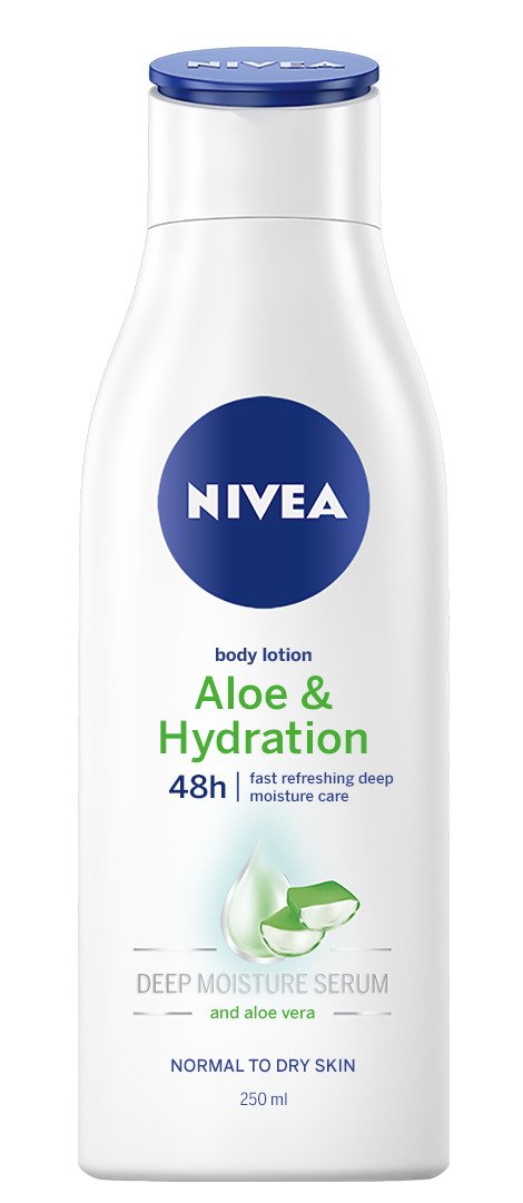 Hydratační tělové mléko s Aloe vera, Nivea, 109 Kč (250 ml)