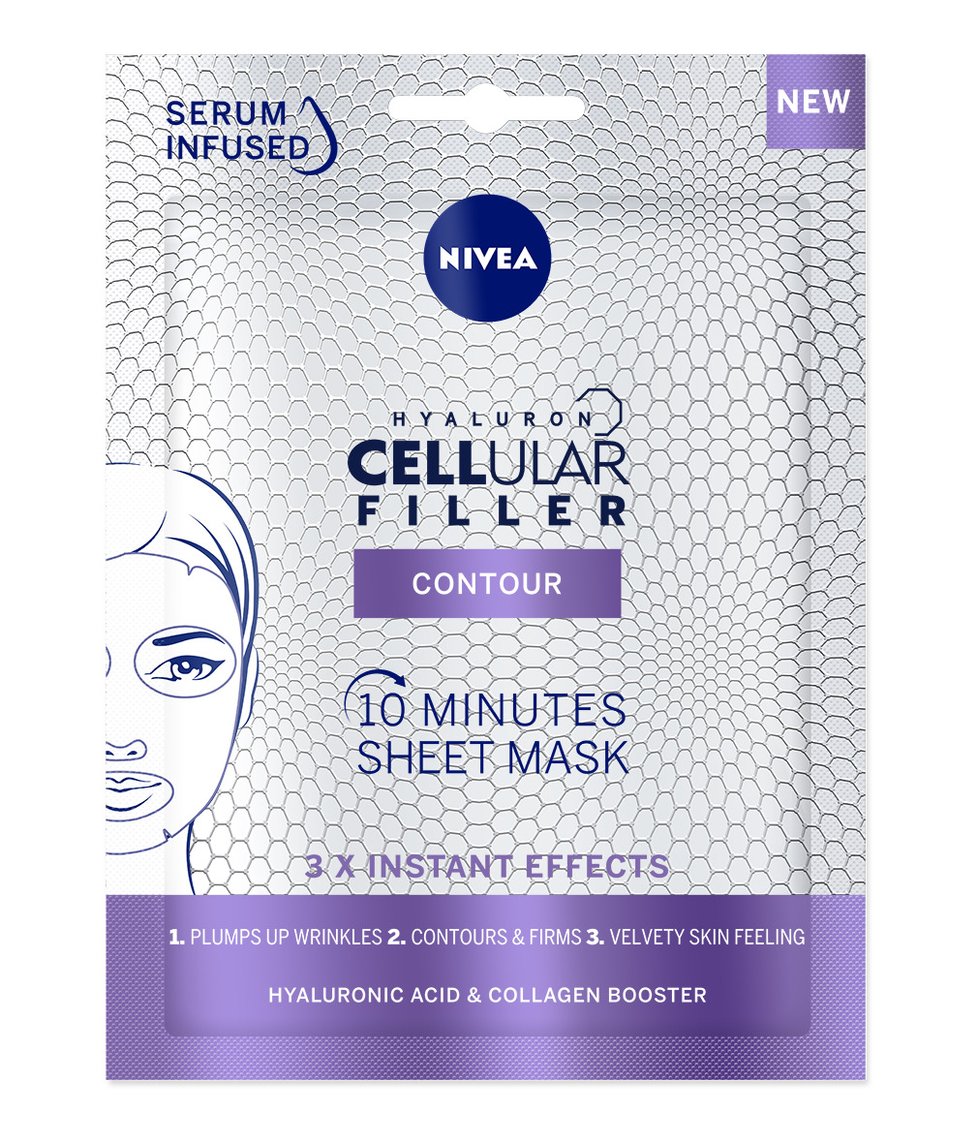 Textilní maska Hyaluron Cellular Filler, Nivea, 89 Kč