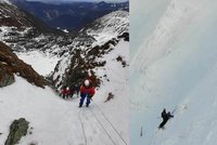 Snowboardista Daniel spadl do skalní rokle: Na záchranu čekal 15 hodin
