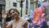 Nizozemská návštěva v Praze: Luxusní hostina, Máxima vynesla další klobouk a její květinový pozdrav
