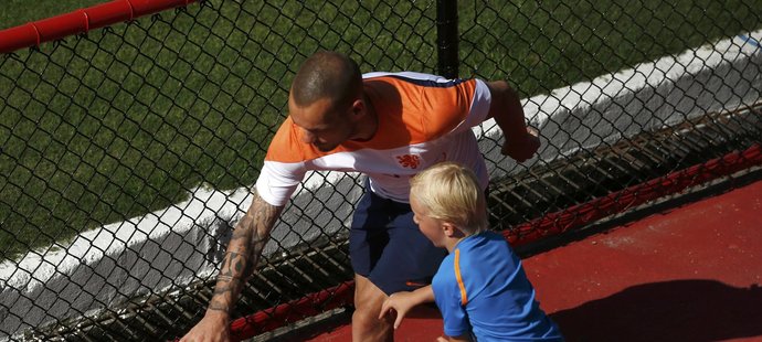 Wesley Sneijder se synem