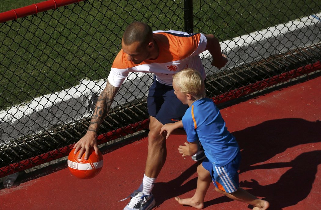 Wesley Sneijder se synem