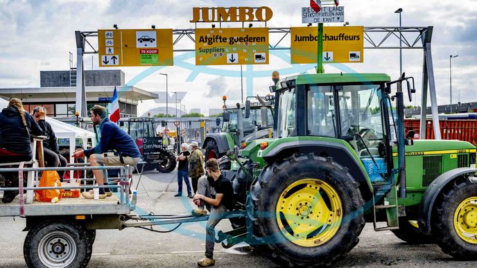 Protesty zemědělců v Nizozemsku