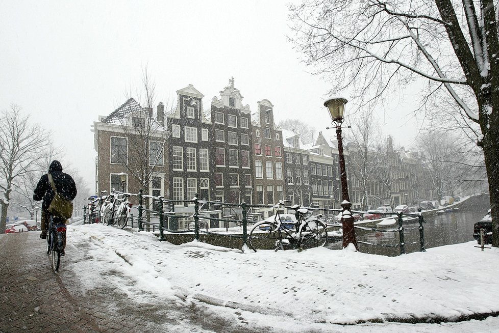 Sníh v Nizozemsku (8. 02. 2020)