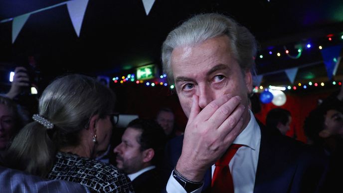 Lídr krajně pravicové Strany pro svobodu (PVV) Geert Wilders.