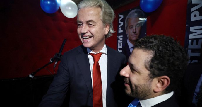 Lídr krajně pravicové Strany pro svobodu (PVV) Geert Wilders.