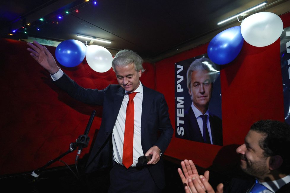 Lídr krajně pravicové Strany pro svobodu (PVV) Geert Wilders.
