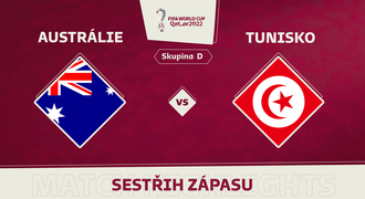 SESTŘIH: Tunisko - Austrálie 0:1. Výhru trefil Duke, slavil se synem