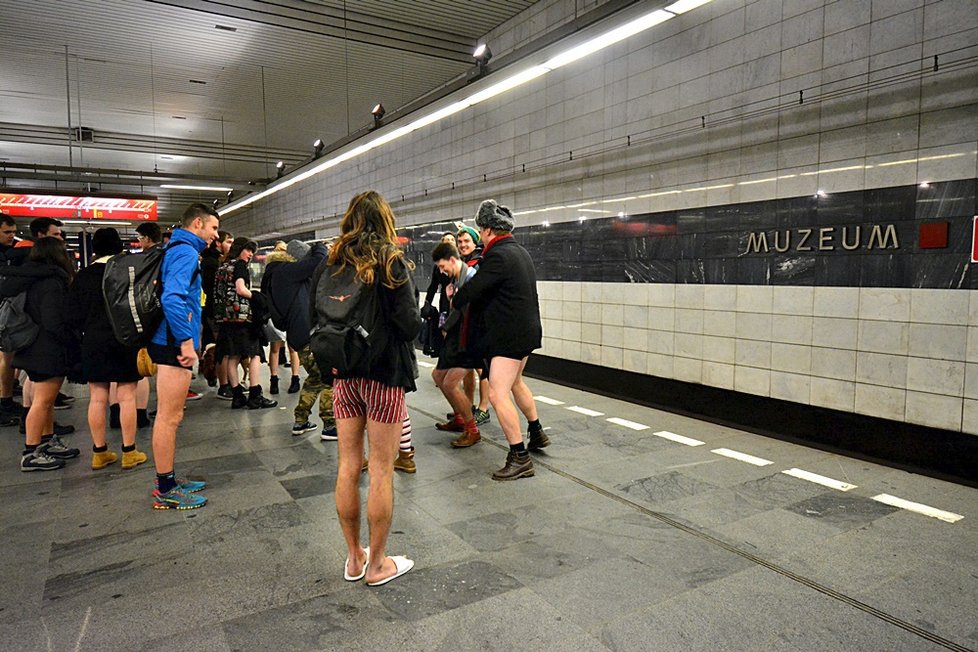 No Pants Subway Ride Prague 2019