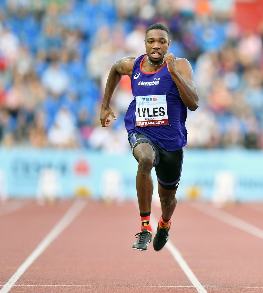 Noah Lyles se nedávno představil i v Ostravě