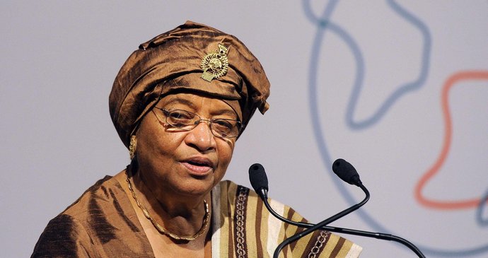 Liberijská prezidentka Ellen Johnson-Sirleaf 