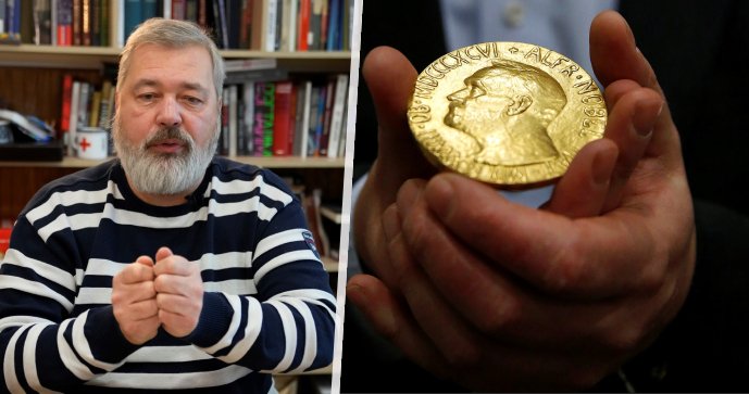 Ruský novinář vydraží svoji Nobelovu cenu a výtěžek věnuje ukrajinským běžencům.