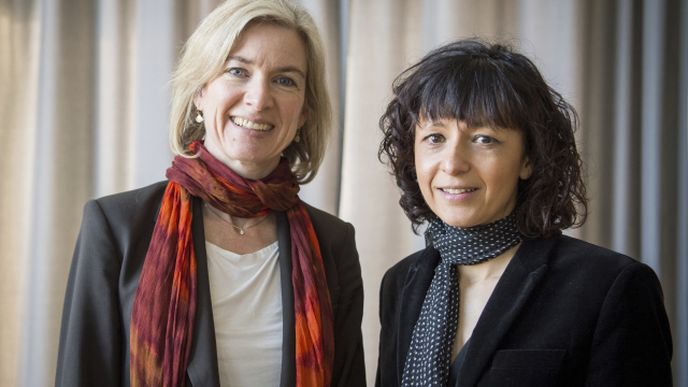 Američanka Jennifer Doudnaová a Francouzka Emmanuelle Charpentierová