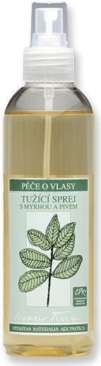 Tužící sprej Nobilis Tilia s myrhou a pivem, 269 Kč (200 ml), koupíte na eshop.nobilis.cz