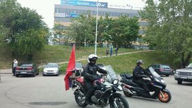 Ruský kordon motorkářů, kteří si říkají Noční vlci, už dorazil do Brna