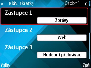  Uživatelské prostředí Nokie E71 z roku 2008