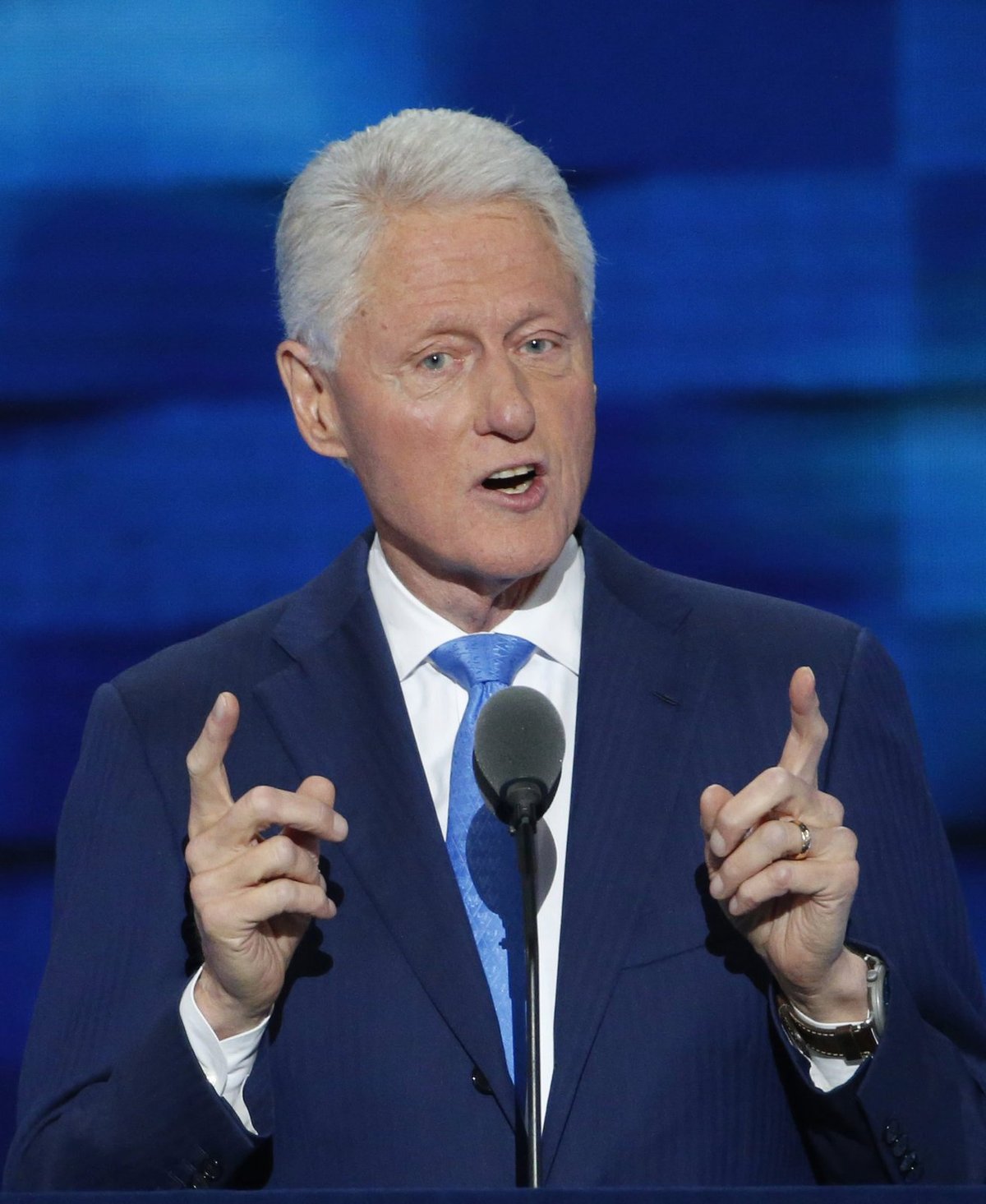 Nominační sjezd demokratů ve Philadelphii: Exprezident Bill Clinton