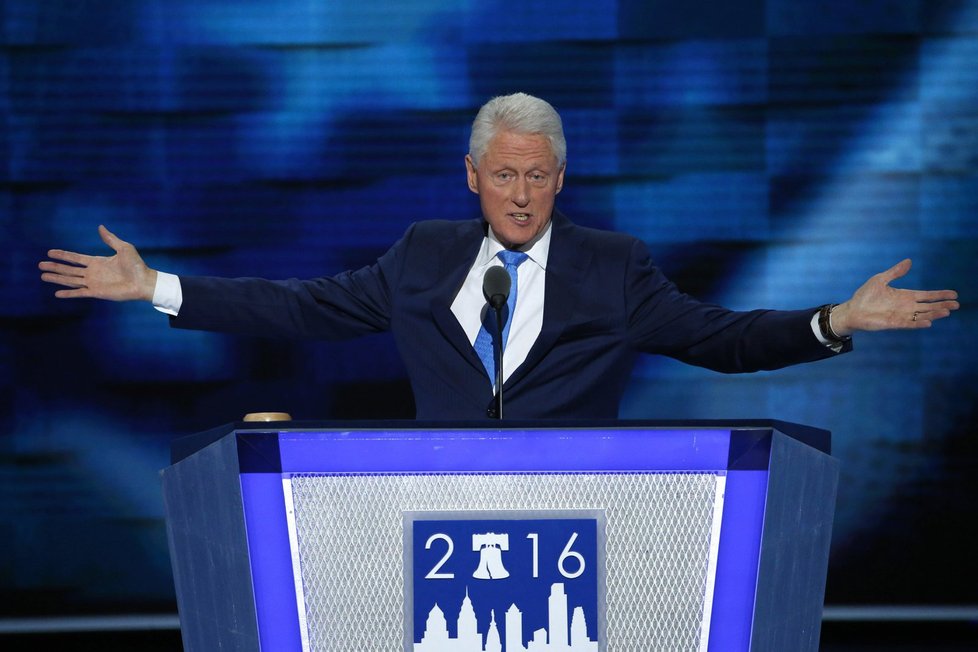 Nominační sjezd demokratů ve Philadelphii: Bill Clinton