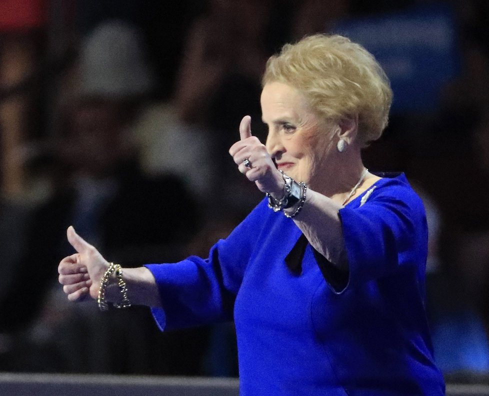 Nominační sjezd demokratů ve Philadelphii: Madeleine Albrightová
