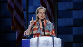 Nominační sjezd demokratů ve Philadelphii: Herečka Meryl Streepová