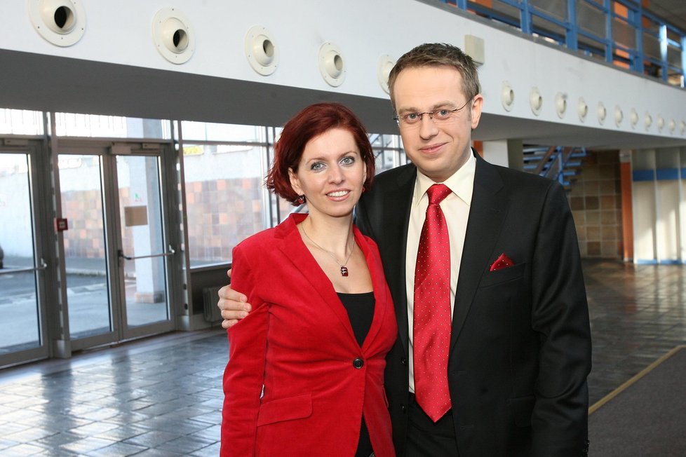 V roce 2008: Václav Moravec s kolegyní Norou Fridrichovou