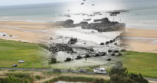 Vylodění v Normandii v roce 1944: Neuvěřitelné fotografie putující časem