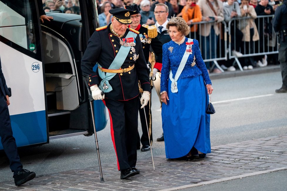 Norský král Harald V. a královna Sonja