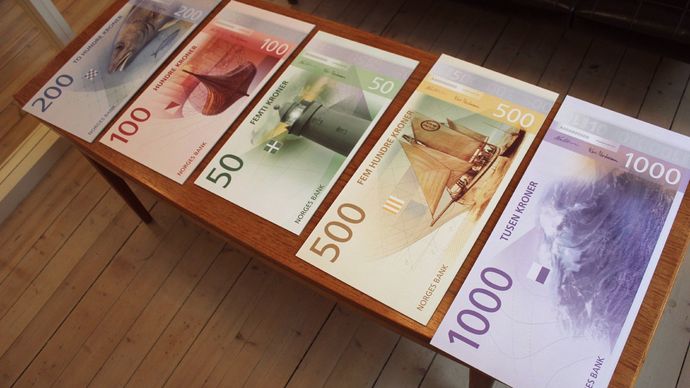 Norská centrální banka neskromně označuje nové bankovky za nejkrásnější na světě.