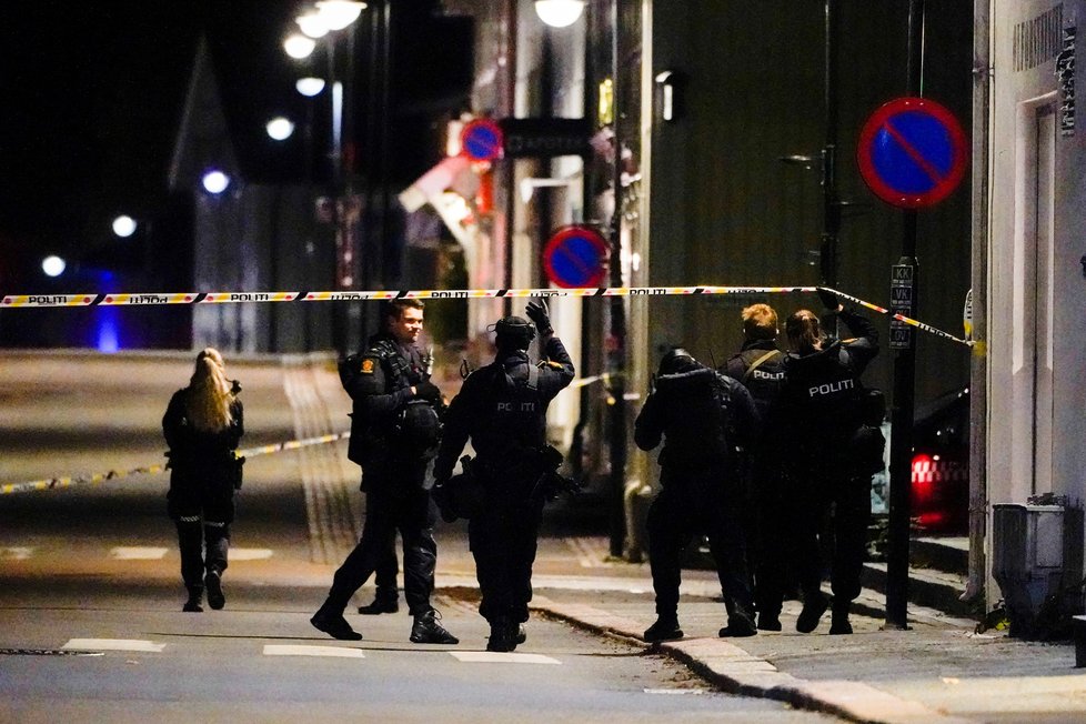 Útočník  ozbrojený lukem a šípy v norském městě Kongsberg zabil několik lidí. (13.10.2021)