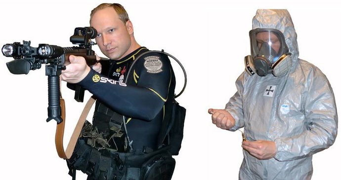 Tyto obrázky Breivikrozeslal