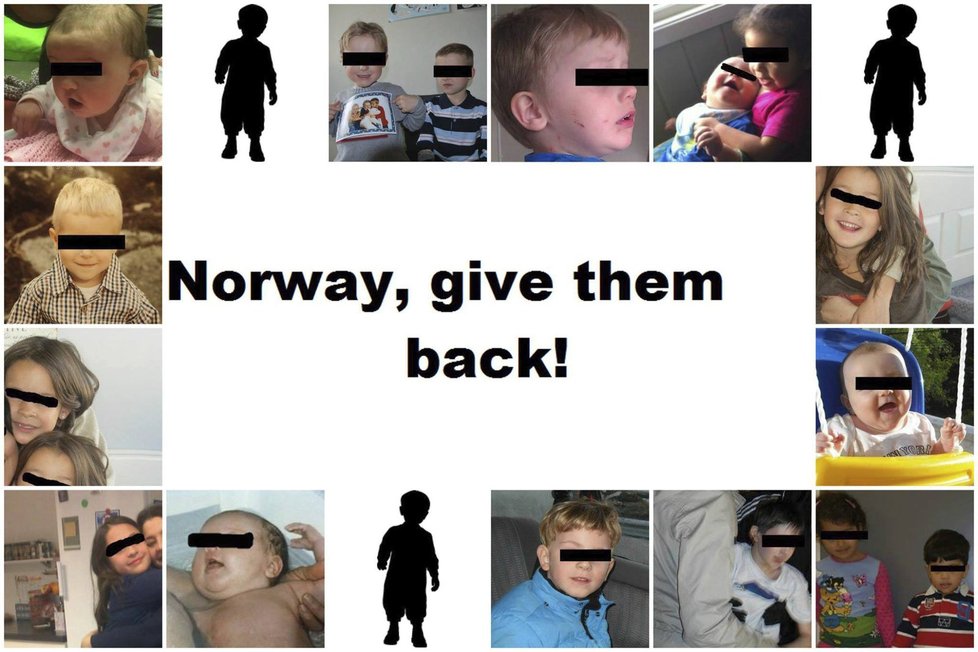 Výzva k navrácení dětí odebraných norskou sociálkou Barnevernet z Facebooku