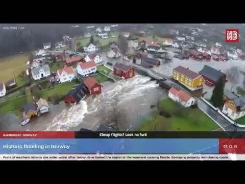 Norsko devastovaly ničivé záplavy.