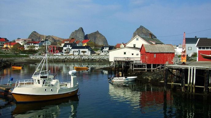 Norský přístav Husøya (Ilustrační foto)