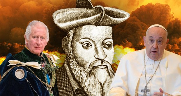 Proslulý věštec Nostradamus o roce 2024: Drama v královské rodině, tsunami i nový papež