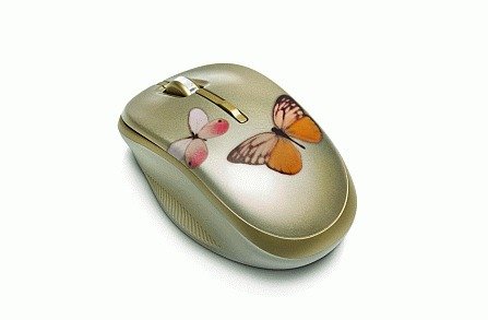 Motýlková myš k notebooku