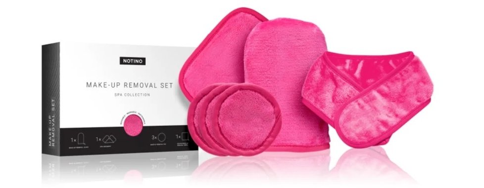 Sada na odličování z mikrovlákna Spa Collection Make-up removal set, Notino, 371 Kč, koupíte na www.notino.cz