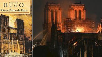 Tlamy monster bez ustání plivou ohnivý déšť. Victor Hugo předpovídal obrovský požár Notre-Dame